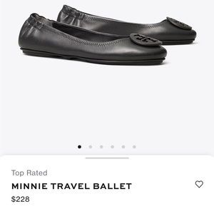 Tory Burch Minnie travel ballet flat. Worn a few times basically new!